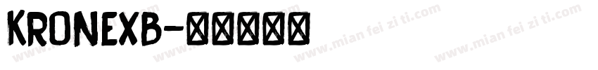 KRONEXB字体转换