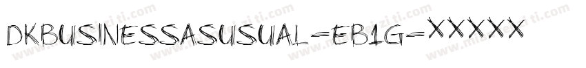 DkBusinessAsUsual-EB1g字体转换