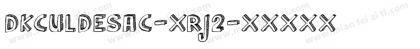 DkCulDeSac-XRJ2字体转换