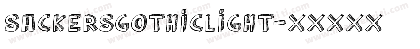 sackersgothiclight字体转换