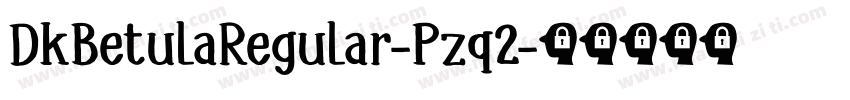 DkBetulaRegular-Pzq2字体转换