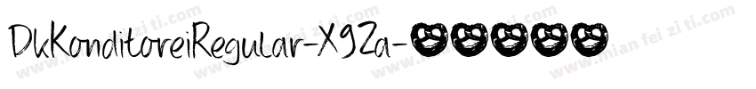 DkKonditoreiRegular-X9Za字体转换