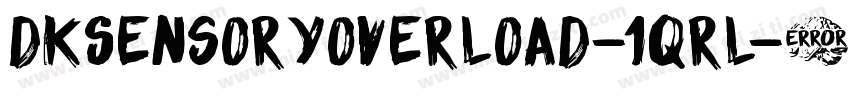 DkSensoryOverload-1qrL字体转换