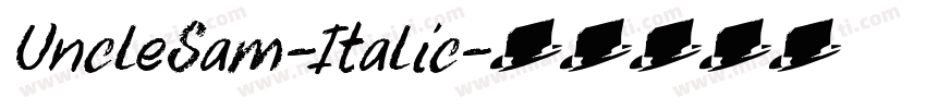 UncleSam-Italic字体转换