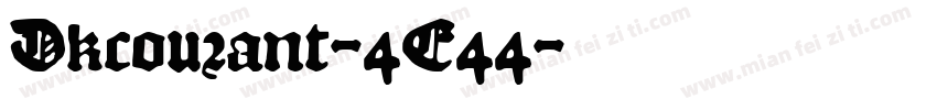 Dkcourant-4E44字体转换
