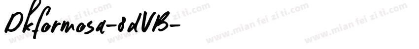 Dkformosa-8dVB字体转换