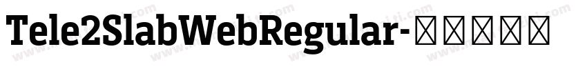 Tele2SlabWebRegular字体转换