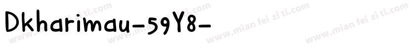 Dkharimau-59Y8字体转换