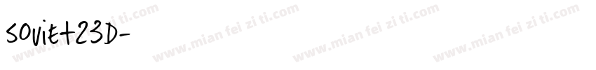 Soviet23D字体转换