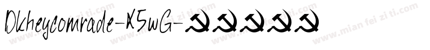 Dkheycomrade-X5wG字体转换
