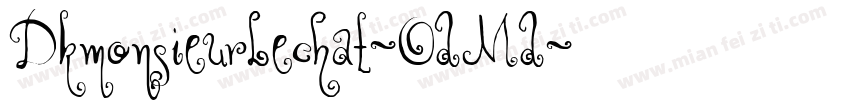 Dkmonsieurlechat-OdMd字体转换