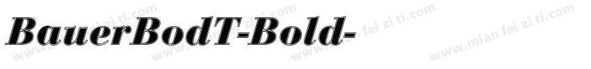 BauerBodT-Bold字体转换