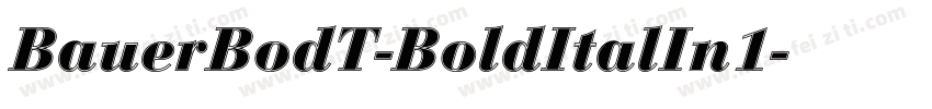 BauerBodT-BoldItalIn1字体转换