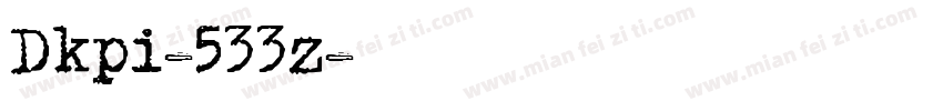 Dkpi-533z字体转换