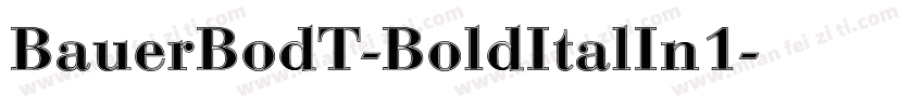 BauerBodT-BoldItalIn1字体转换
