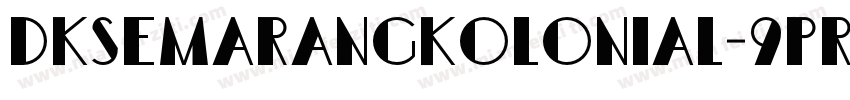 Dksemarangkolonial-9PRn字体转换