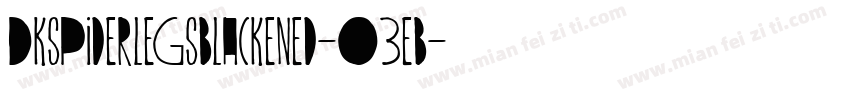 DkspiderlegsBlackened-o3EB字体转换