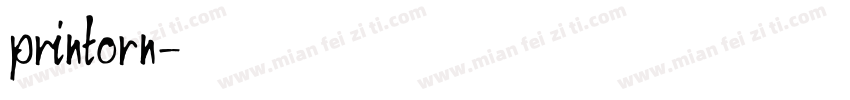 printorn字体转换