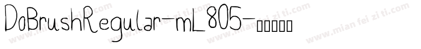 DoBrushRegular-mL805字体转换