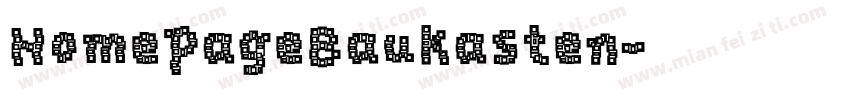 HomepageBaukasten字体转换