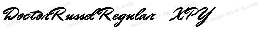 DoctorRusselRegular-XPY2字体转换