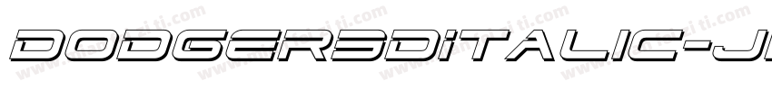 Dodger3DItalic-JLoj字体转换