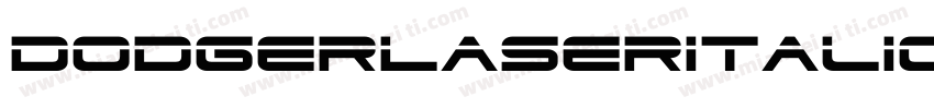 DodgerLaserItalic-3pA3字体转换