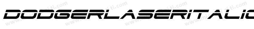 DodgerLaserItalic-3pA3字体转换