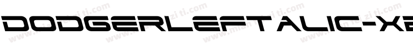 DodgerLeftalic-xE1r字体转换