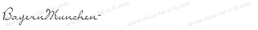 BayernMunchen字体转换