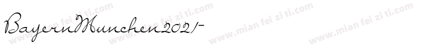 BayernMunchen2021字体转换