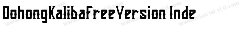 DohongKalibaFreeVersion-lnde字体转换