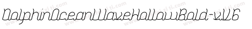 DolphinOceanWaveHollowBold-vV6A字体转换