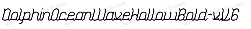 DolphinOceanWaveHollowBold-vV6A字体转换