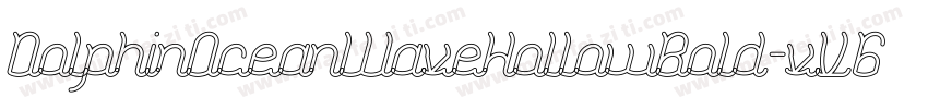 DolphinOceanWaveHollowBold-vV6A字体转换
