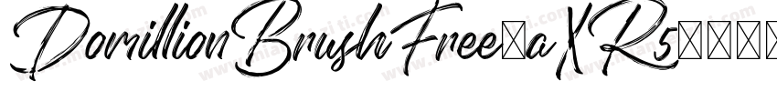 DomillionBrushFree-aXR5字体转换