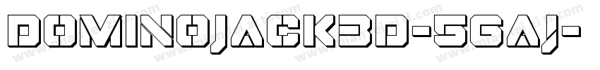 DominoJack3D-5Gaj字体转换