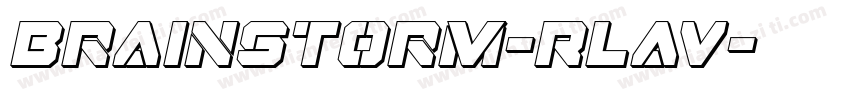 BrainStorm-RLaV字体转换