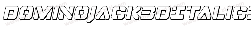 DominoJack3DItalicItalic-6lav字体转换