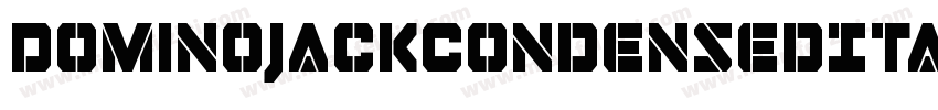 DominoJackCondensedItalicCondensedItalic-RZ0e字体转换