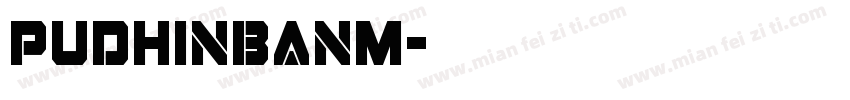 PUDHinbanM字体转换
