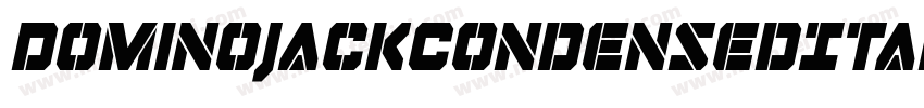 DominoJackCondensedItalicCondensedItalic-RZ0e字体转换