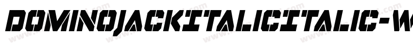 DominoJackItalicItalic-wn39字体转换
