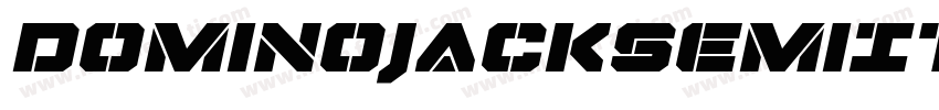 DominoJackSemiItalicSemiItalic-X1XK字体转换