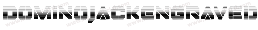 DominoJackEngraved-BwGn字体转换