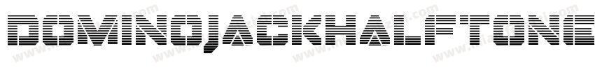 DominoJackHalftone-2A1X字体转换