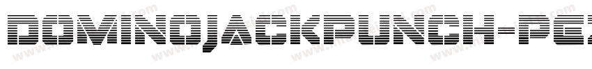 DominoJackPunch-PEZE字体转换