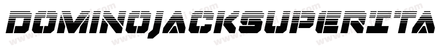 DominoJackSuperItalicItalic-gL26字体转换