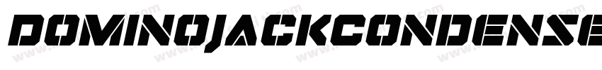 DominoJackCondensedItalicCondensedItalic-RZ0e字体转换