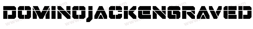 DominoJackEngraved-BwGn字体转换